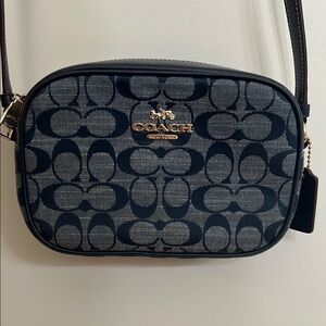 New Coach Mini Jamie camera Bag Denim Crossbody bag NWOT